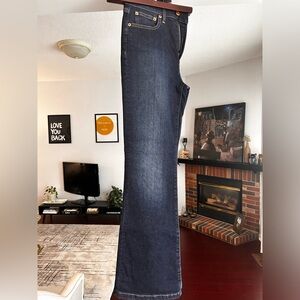 Gap 70s high rise flare jeans